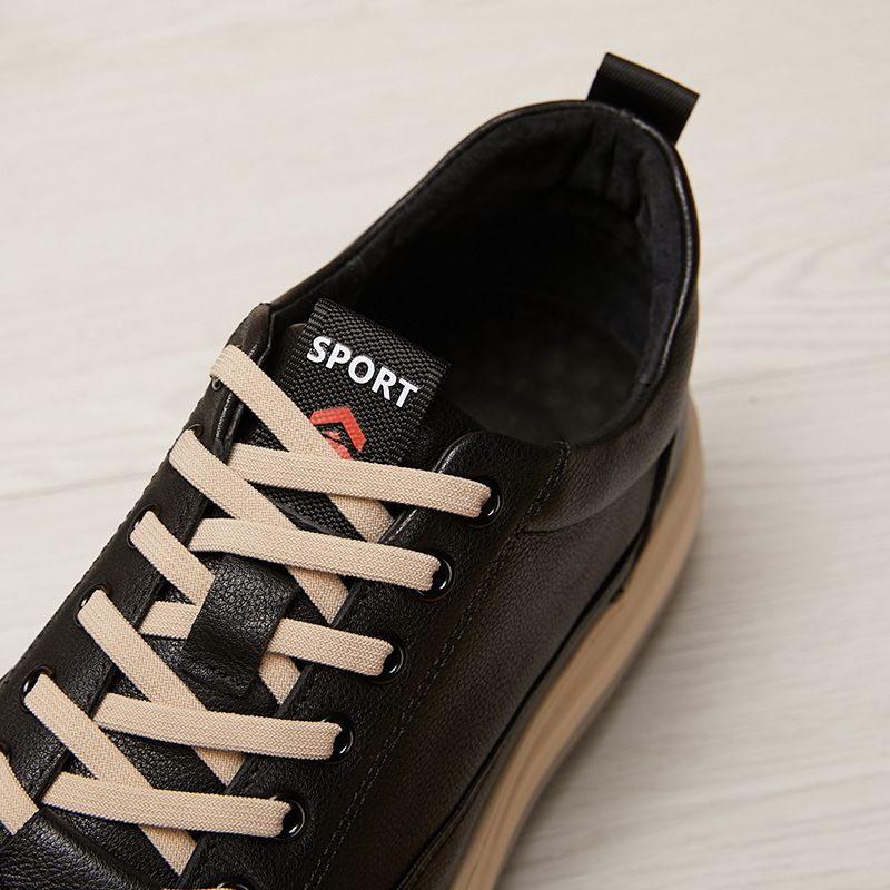 Voyage Verdickte, leichte Freizeitschuhe aus Leder für Herren – Herbst 2025 – Neue Schnürschuhe – Bequem und warm – Hersteller und Großhändler_voghion.com