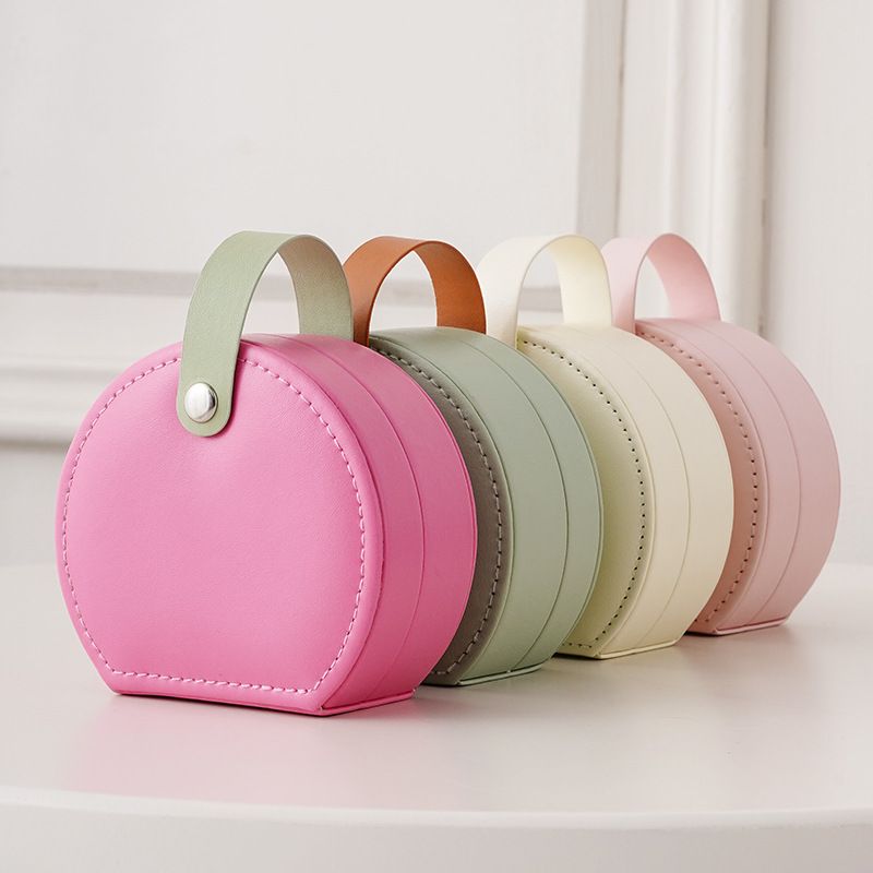 Scatola da viaggio portatile di alta qualità, collana ad anello, gioielli con orecchini_voghion.com