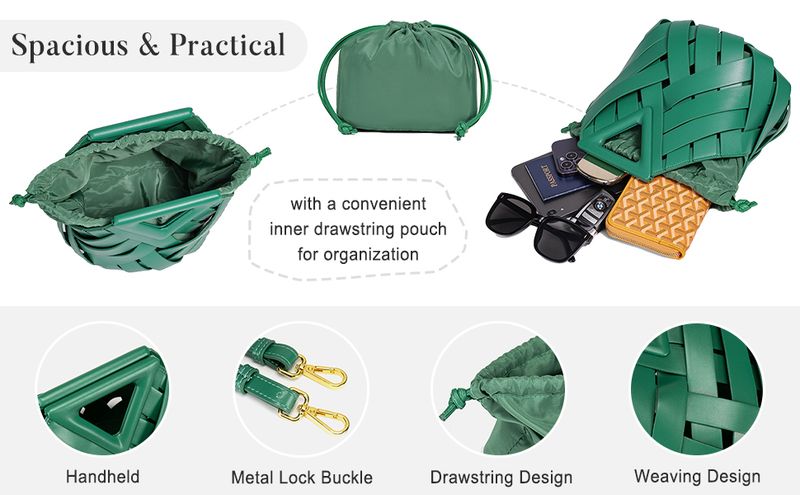 Borsa a tracolla piccola in pelle vegana da donna, borsa a mano, borsa a tracolla intrecciata, borsa a tracolla carina 2025_voghion.com
