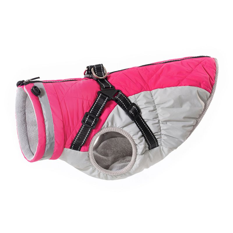 Neu Do Herbst Winter Fleece-Gefüttert Warme Wasserdichte Zipper Jacke Für Große, Mittlere, und Kleine Dos Universal_voghion.com