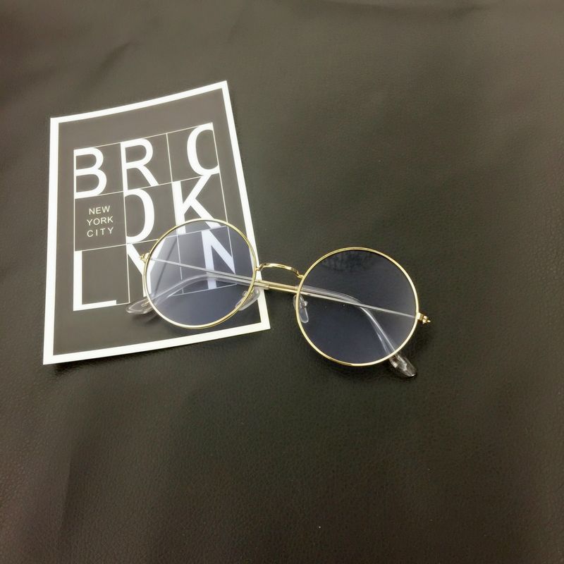 Harajuku Prince Mirror Reflective Eyewear Unisex Trendy Colorful Small Round Frame Sunglasses_voghion.com