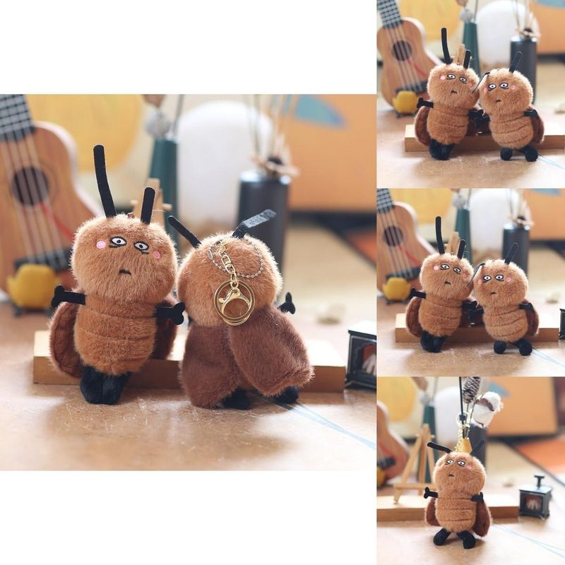 Keychain Plush Adorable Cockroach Soft Toy For Cute Bag Decoration And Fun Accessories_voghion.com