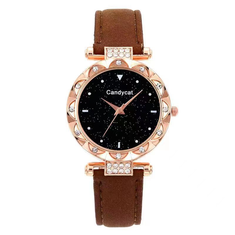 Starry Sky Watch Women's Fashion Trend Simple Women's Watch Student Two-piece Gift Watch Daily Commuter Casual Birthday Valentine's Day Gift_voghion.com