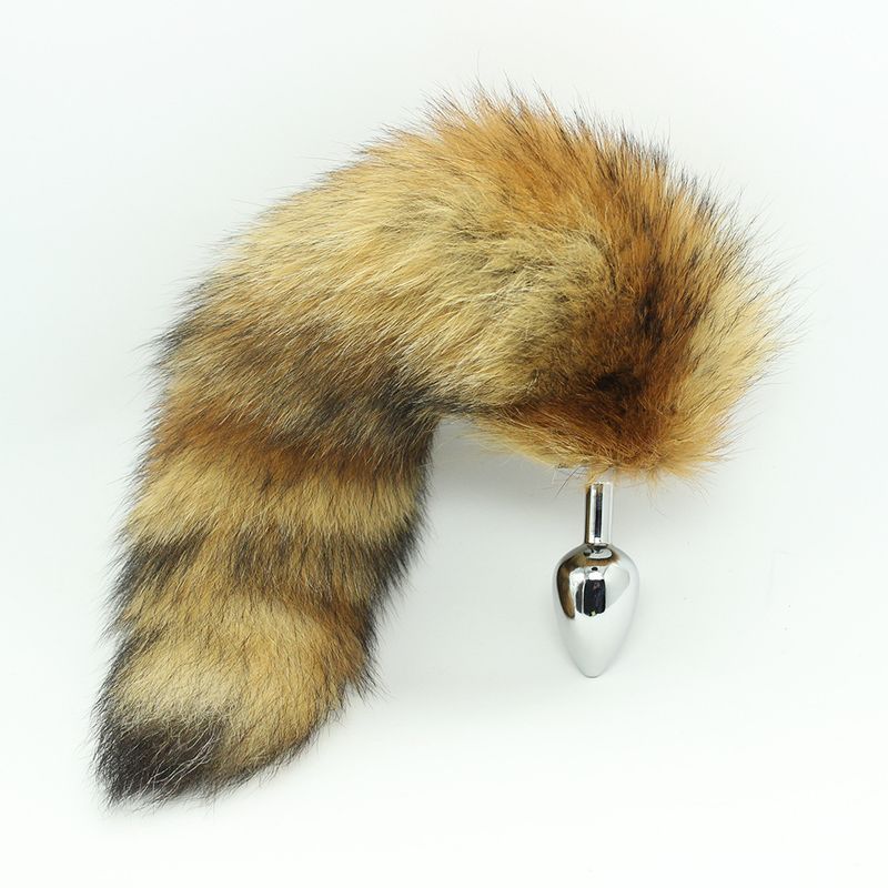 Sex Produkte Masturbation Metall Butt Plug Erwachsene Paar Flirten Frauen Produkte Fuchsschwanz Zubehör Spaß Bondage_voghion.com