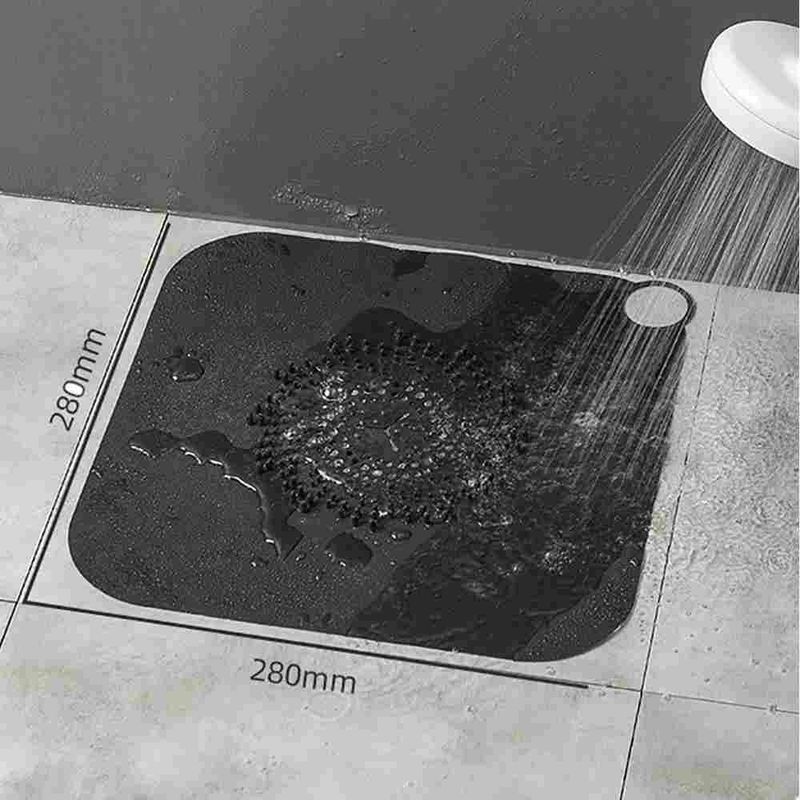 2er-Set Bodenwaschbecken-Abflussfiltermatte aus Silikon mit Haarstopper für Bad und Küche – Verstopfungsfreies Zubehör_voghion.com