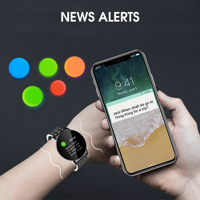 Xinweiqing Smart Watch, multifunktionale Gesundheitsüberwachung, wasserdicht, modisch, Sport-Herzfrequenzmesser, Smart Watch zum Laufen_voghion.com