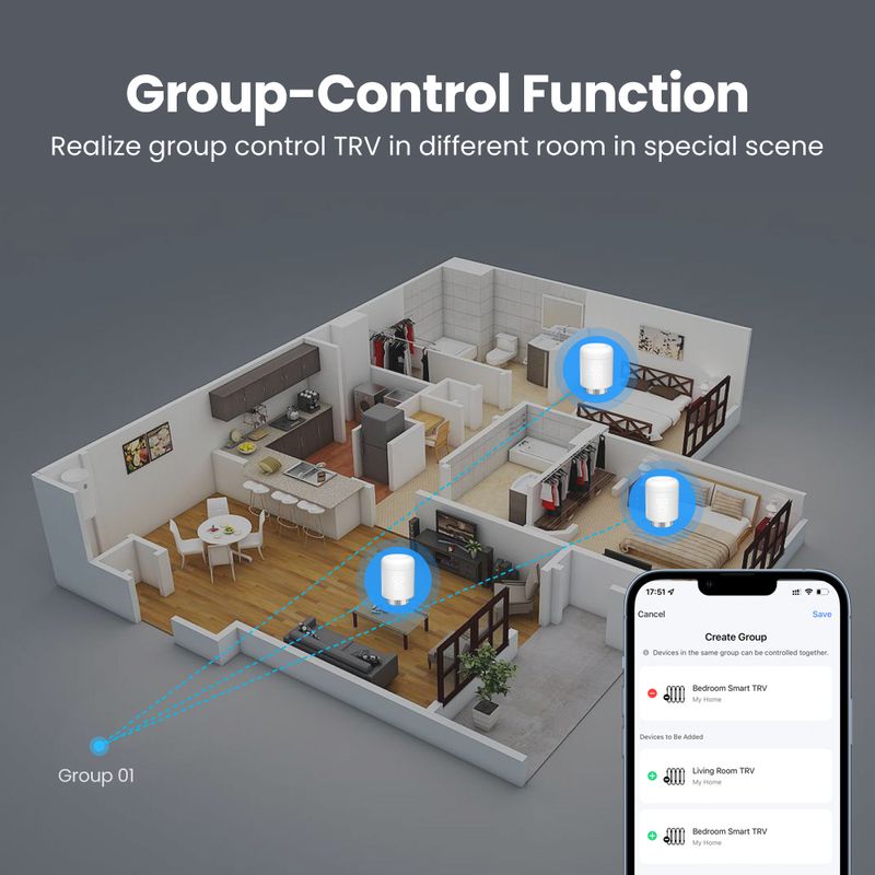 Tuya Zigbee Thermostaat Radiator Vae Temperatuurregelaar Slimme Automatisering Via SmartLife Alexa Google Home_voghion.com