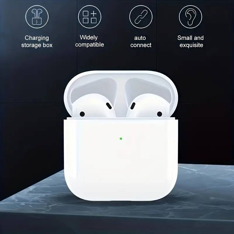 Pro 4 TWS Kabellose Kopfhörer, Kopfhörer-kompatibles wasserdichtes Headset mit Mikrofon für IOS und Android Pro4-Ohrhörer_voghion.com