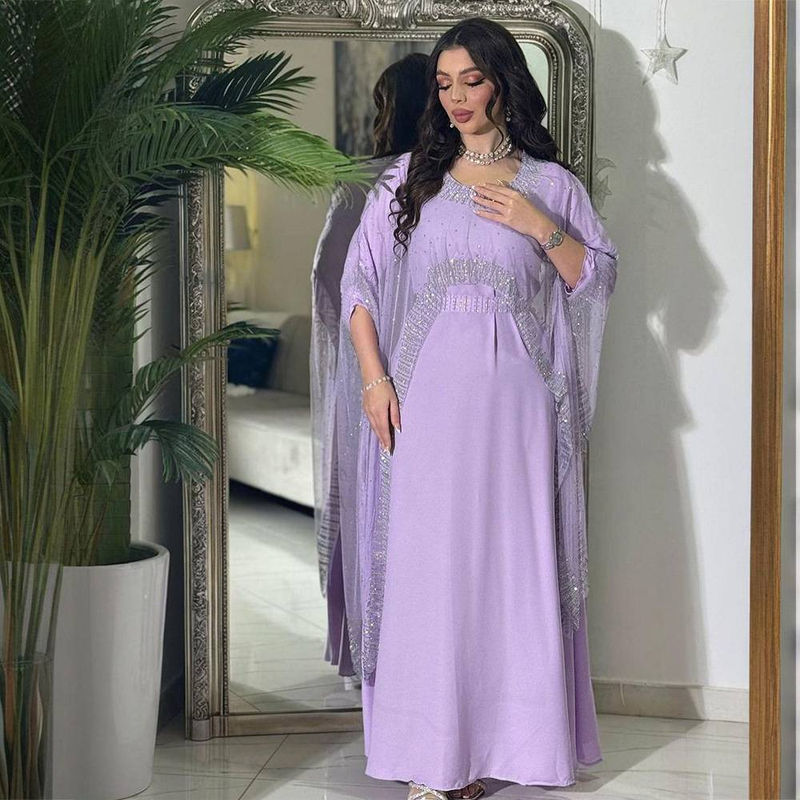 2025 Novo Vestido Feminino Abaya Diamante Vestido de Noite Robe_voghion.com