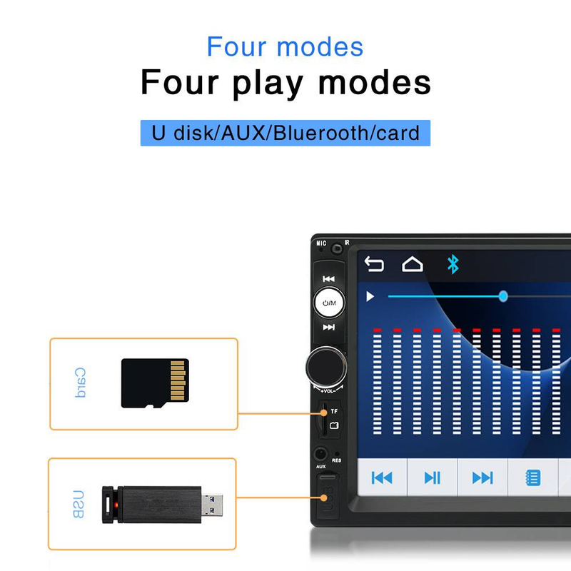 7 Zoll Player Bluetooth Touchscreen Stereo Radio Auto MP4 & MP5 Spiller_voghion.com