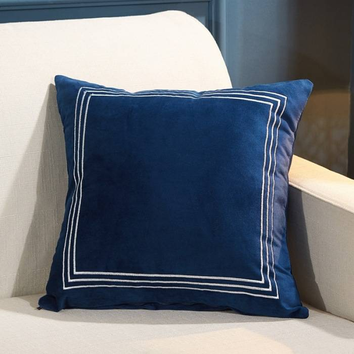 Dutch Velvet Pillow Cover - Embroidered Lumbar Cushion Case For Sofa/Car - Breathable & Wrinkle-Resistant - Luxury Home & Auto Decor_voghion.com