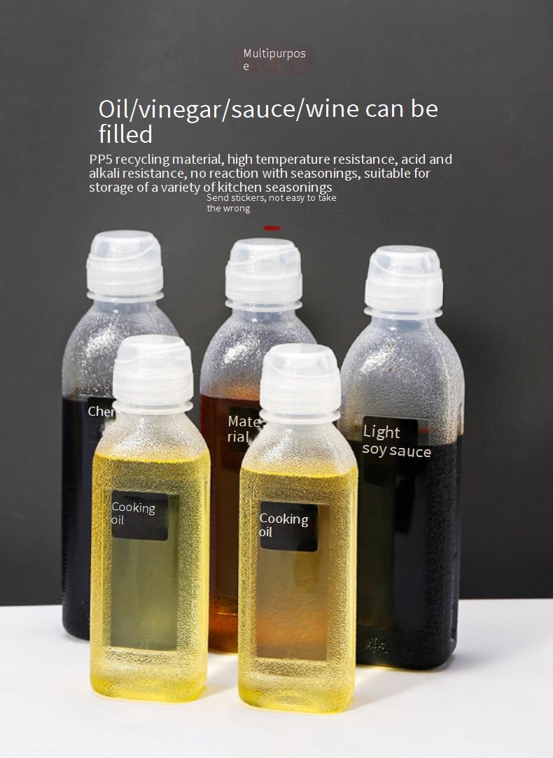 Oil Dispenser - Squeeze Bottle With Narrow Spout For Kitchen Use (Heat-Resistant Portion Control 500ml Capacity BPA-Free)_voghion.com