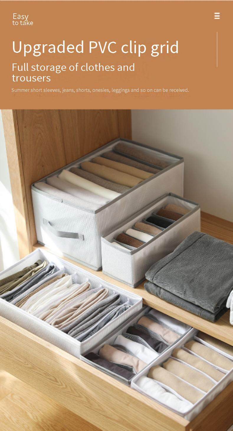 Jeans Storage Rack Wardrobe Clothes Storage Sweater Pants Storage Bag Storage Sweatshirt Socks T Shirt Sweater_voghion.com