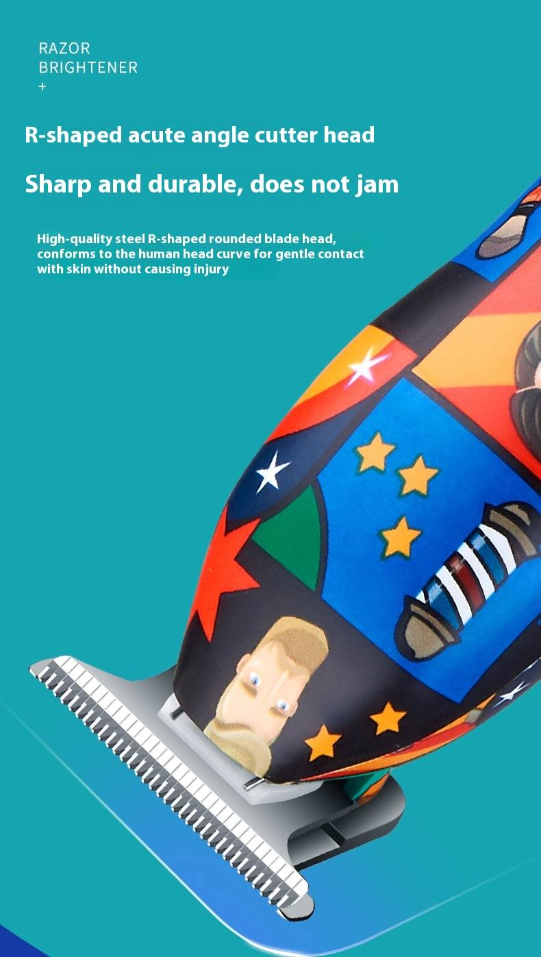 Professional USB Rechargeable Hair Clipper - Precision Hair Trimmer For Bald Fade & Beard Grooming, Home & Barber Use With Detailer & Tattoo Design_voghion.com