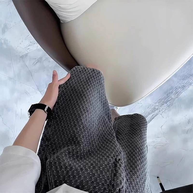 Men's Distressed Denim Shorts Casual Summer Streetwear Straight Cut Five-Point Shorts High Waist Comfortable Breathable_voghion.com