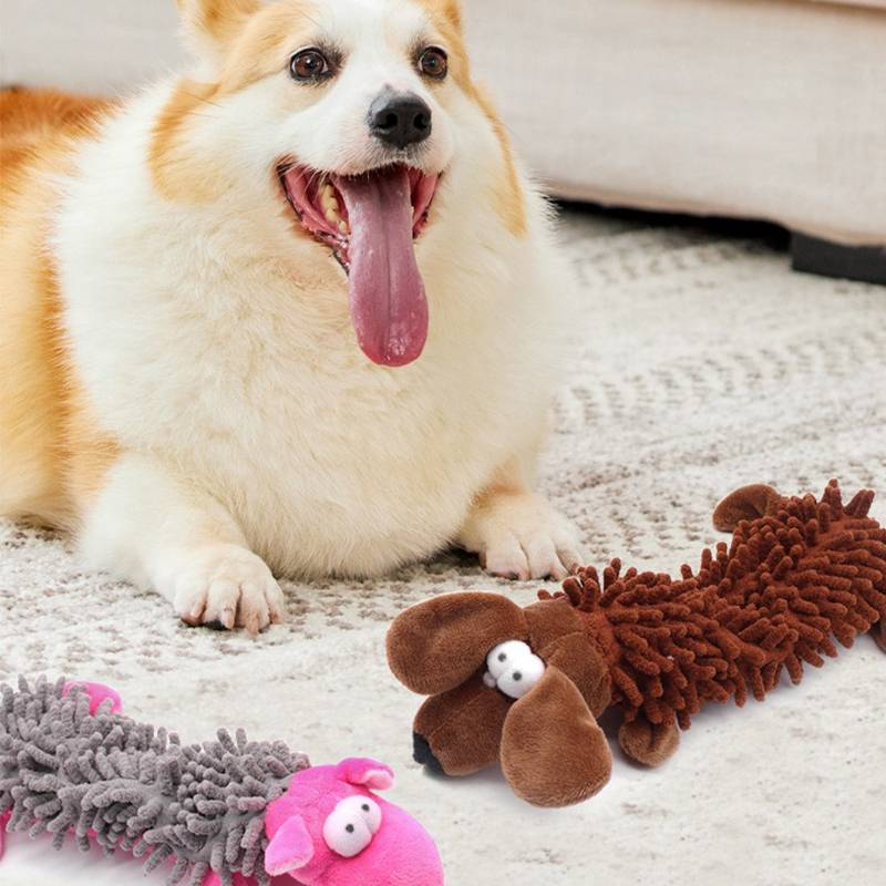 Pet Teeth Grinding And Cleaning Dog Plush Toy_voghion.com