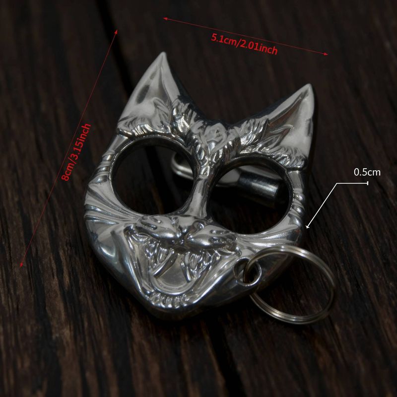 Tirapugni in lega di zinco e ottone, tirapugni a quattro dita, 10*5*1 cm, adatti per autodifesa e combattimento professionale_voghion.com
