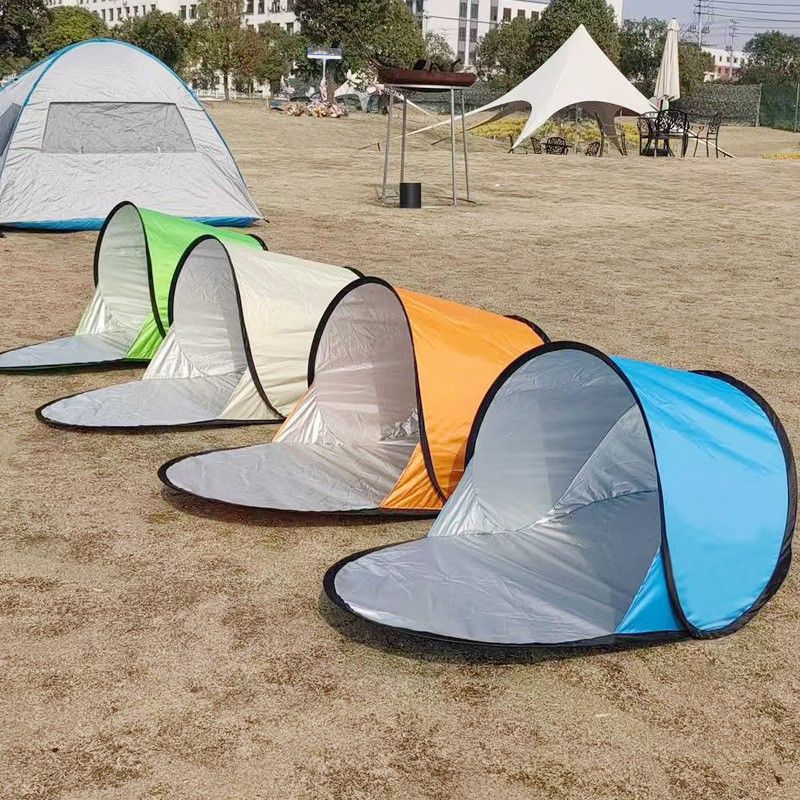 The New Outdoor Single Leisure Quick-opening Does Not Need To Build A Sunscreen And Sunshade Beach Single-story Tent_voghion.com