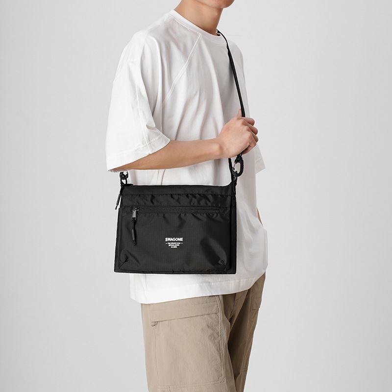 Borsa a tracolla da uomo, borsa monospalla, semplice e casual, borsa da petto Joker, leggera in tela, per viaggi all'aperto, funzionale, borsa a tracolla, transfrontaliera_voghion.com