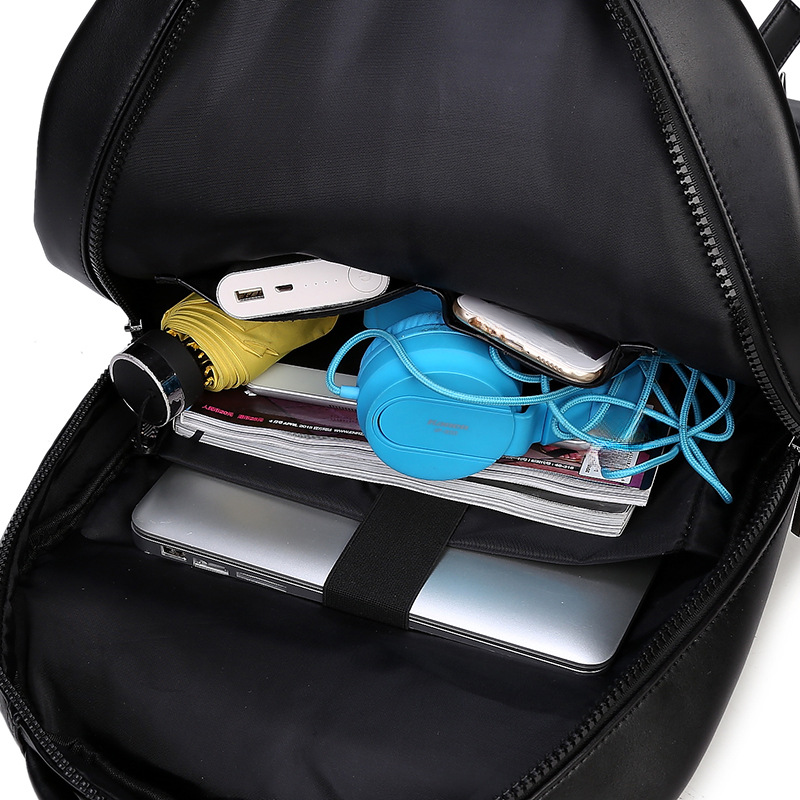 Borsa in pelle PU, zaino multifunzionale per studenti, zaino 3D, borsa da viaggio per computer, borsa con testa di leone maschio e femmina_voghion.com