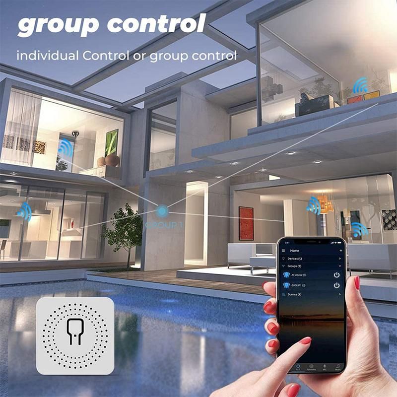 16A Tuya Smart Switch a 2 vie Mini Wifi Interruttore della luce Supporto Vita intelligente Alexa Alice Google Home Timing Controllo vocale remoto del gruppo LXY_voghion.com