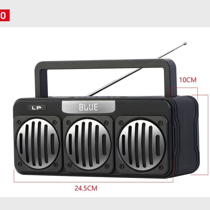 Kabellosen Lautsprecher vun der drëtter Generatioun, portablen Square Dance Radio fir dobaussen, handhelden Subwoofer Lautsprecher_voghion.com