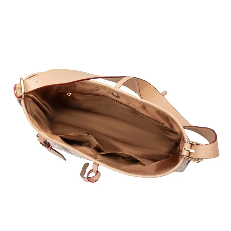 Designer Bag Free Shipping Geometric Design Shoulder Tote Bag Tassel Detail Hang Tag_voghion.com