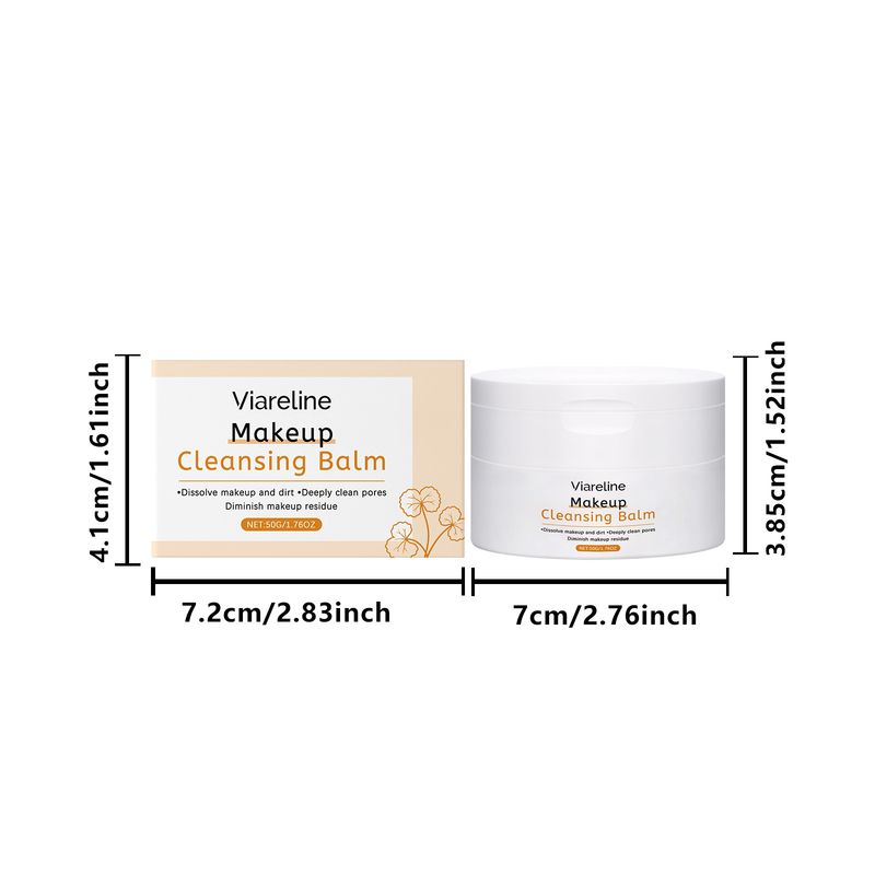 Viareline Centella Asiatica Tiefenreinigung Sanfte Inhaltsstoffe Feuchtigkeitsspendender Make-up-Entferner-Balsam ohne Straffung_voghion.com