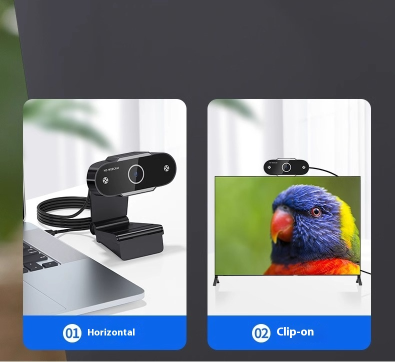 HOWTEAM 1080P Auto Focus Webcam With Mic, Plug And Play USB Camera For Zoom/Teams/Streaming, Noise Canceling For Online Class/Home Office_voghion.com