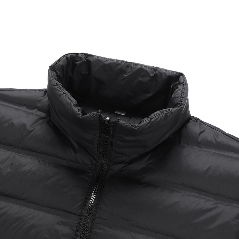 White Duck Down Ultra Light Thin Casual Coat New Feather Windbreaker Stand Collar Parka Men Puffer Jacket_voghion.com