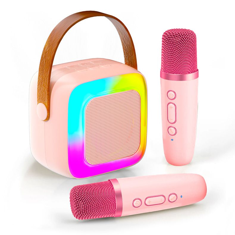 Unbeatable Quality English Version Of K Song Bluetooth Speaker, Outdoor High And Low Frequency Colorful Lights, Wireless Microphone,_voghion.com
