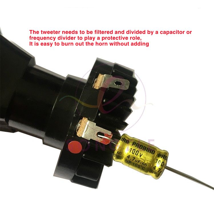 GHXAMP House Outdoor Waterproof Swallow Horn 3.5-inch Square Neodymium Speaker Column Tweeter Unit 8ohm 25W_voghion.com