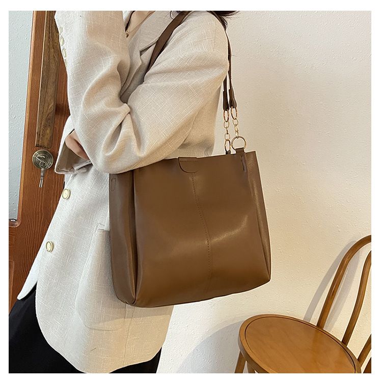 Borse da donna, due pezzi, grande capacità, nuova borsa da pendolare alla moda, semplice borsa a tracolla casual per donna_voghion.com