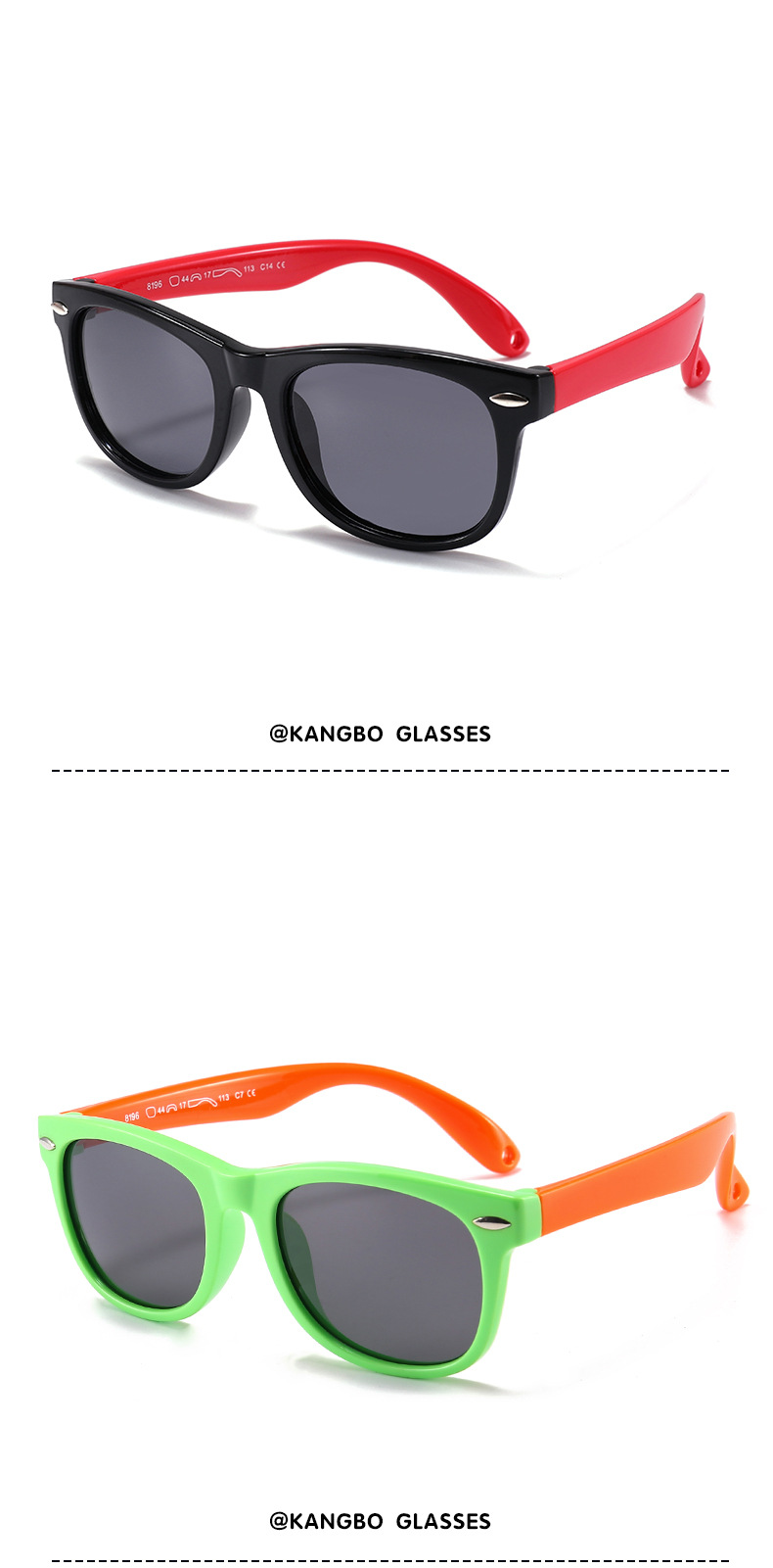 Unisex Kindermode polarisierende Sonnenbrille Sonnencreme Spiegel Baby Reis Nagel Sonnenbrille Jungen und Mädchen Brille_voghion.com