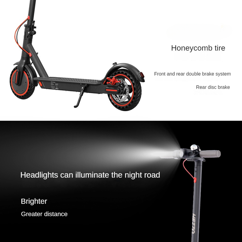 HS-04 36V 7.8Ah Electric Scooter 8.5" Tires Up To 19 Miles Range 350W Motor 16 MPH Portable Folding Commuting Electric Scooter For Adults_voghion.com