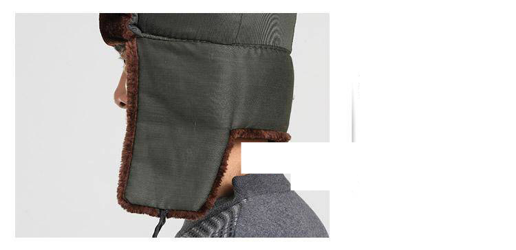 Cappelli da cacciatore Cappello Lei Feng per uomo Protezione per le orecchie Inverno Nonno Cappello spesso caldo vecchio cotone_voghion.com