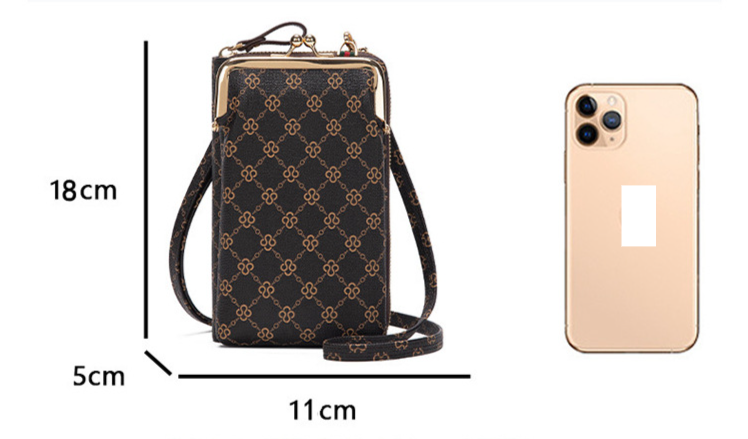 Women's Designer Monogram Phone Wallet - Multi-Functional Mini Crossbody Bag With Premium Look_voghion.com