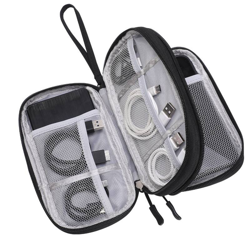 Genți de depozitare, organizator tehnic, husă multifuncțională pentru cabluri, încărcătoare, căști, unități USB, hard disk_voghion.com
