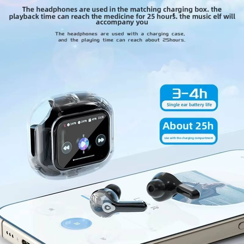 Outdoor Sports In-ear Bluetooth Headset, LCD Touch Screen, Noise Canceling Call, Earbuds, Ultra-long Battery Life, High-definiti_voghion.com