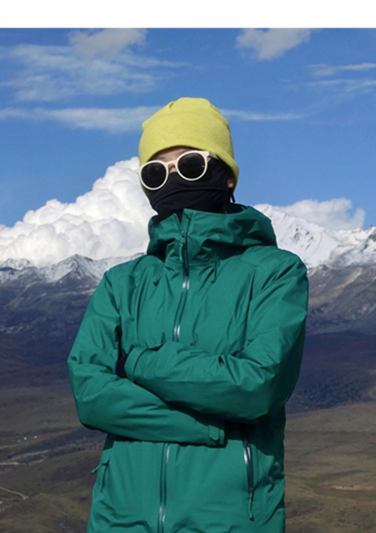 NOKO-Explore Planet Outdoor Fully Laminated Jacket Hard Shell Windproof Waterproof Mountaineering Three-Layer Laminated Ski Suit_voghion.com