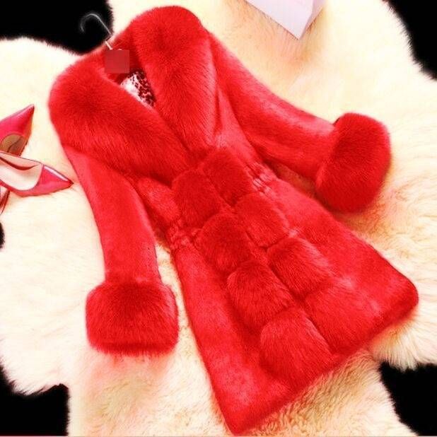 Elegante cappotto in pelliccia sintetica per donne dai 40 ai 50 anni, capospalla invernale di media lunghezza, misto pelliccia di visone e coniglio, caldo ed elegante._voghion.com