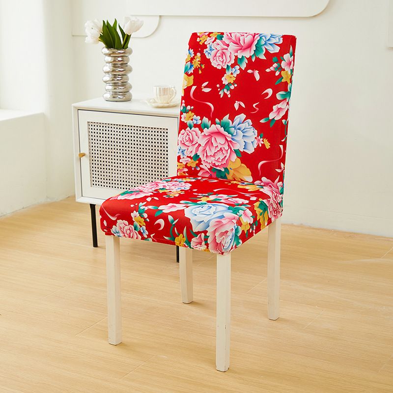 Coprisedia elastici a copertura totale – Coprisedia da pranzo in poliestere e spandex con stampe eleganti, vestibilità universale per uso domestico e commerciale_voghion.com