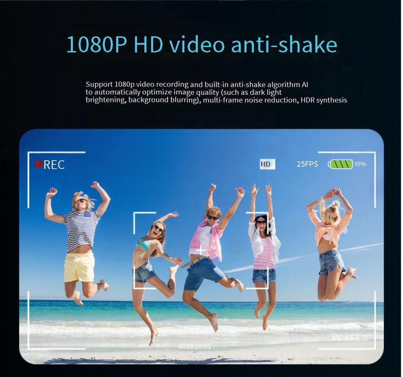 Lunettes intelligentes IA avec caméra HD 800 W, commande vocale, lecture de musique et intégration ChatGPT – Légères et élégantes_voghion.com