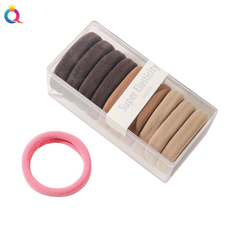 Corda per capelli in scatola spessa con bobina di lana ad alta elasticità, fascia per capelli in gomma di alta qualità, senza cuciture, anello per capelli all'ingrosso_voghion.com