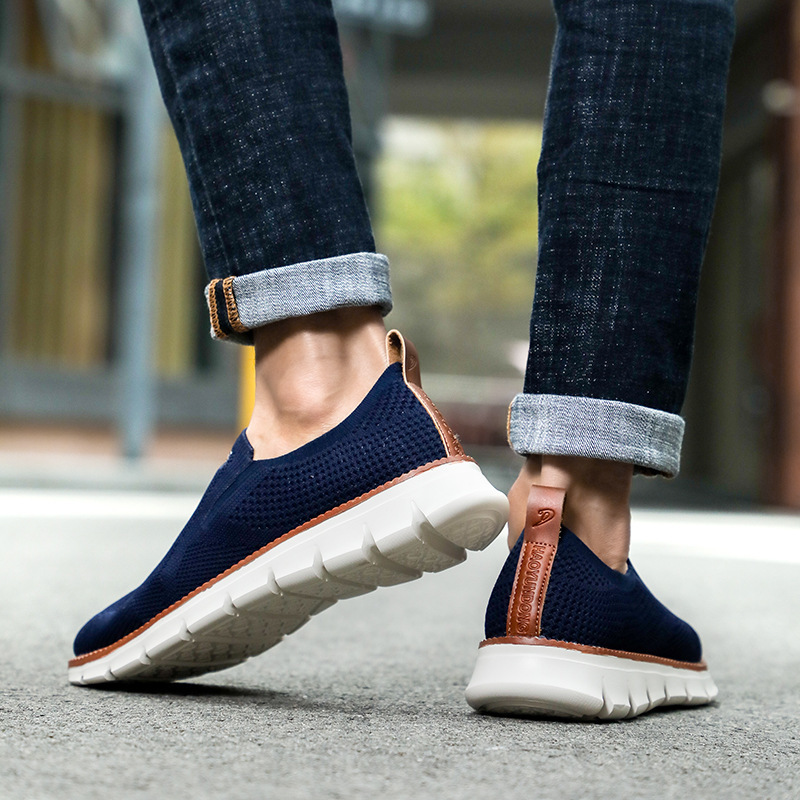 Scarpe da corsa da uomo Scarpe da passeggio Scarpe da ginnastica Tessuto di tela Supporto per l'arco plantare Scarpe da ginnastica comode e traspiranti_voghion.com