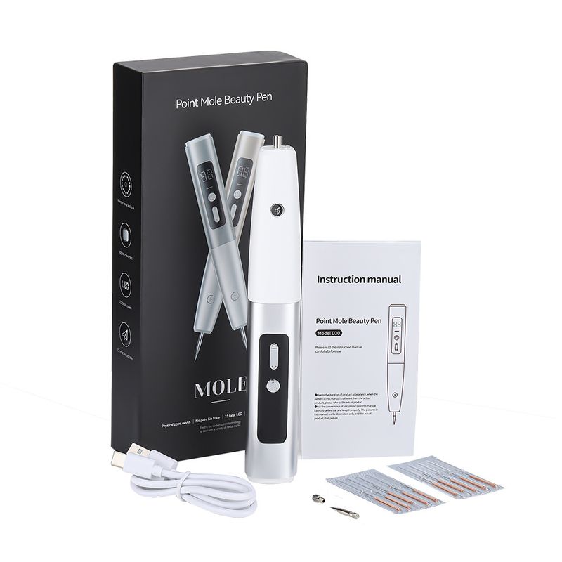 New 15 grade beauty for removing moles, warts, and freckles. Home mole scanning pen with LED display lighting_voghion.com