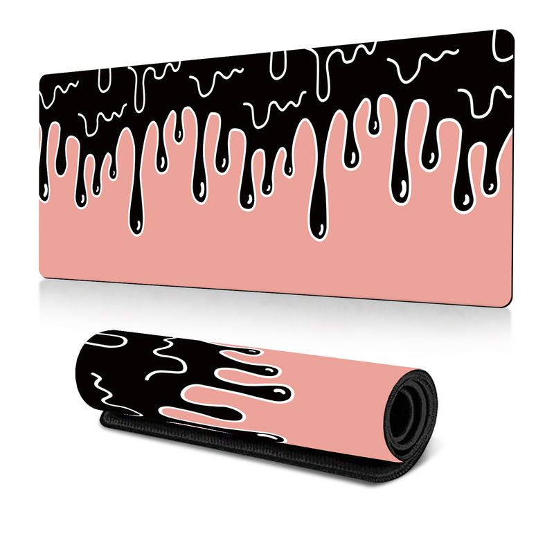 Hot-selling Abstract Fluid Mouse Pad Large Cream Office Table Mat Rubber Non-slip_voghion.com