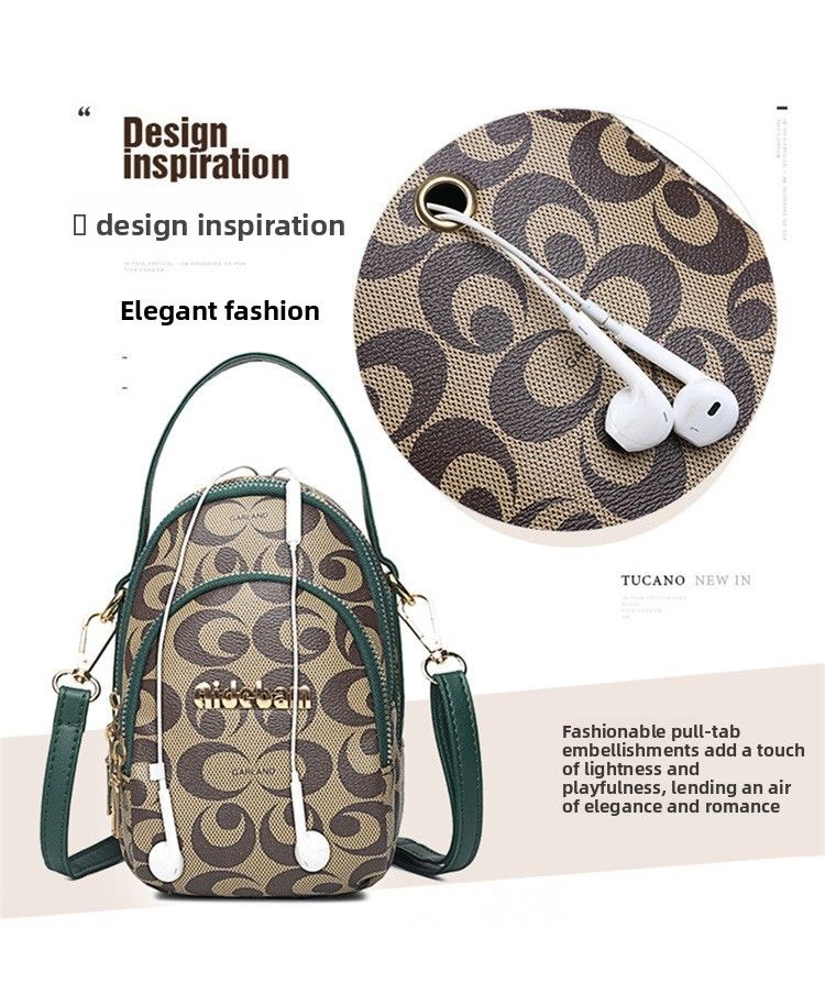 Three-layer Mobile Phone Small Bag, Women's Bag, Messenger Bag, Versatile Soft Leather Bag, Shoulder Bag, Handbag._voghion.com