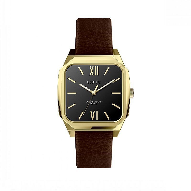 Shigaodi Fashion Black Cool Super Large Plate Personalized Unique Style Belt Square Women's Watch_voghion.com