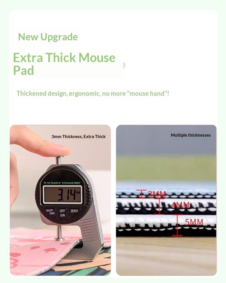 NeoGear Extra Large Unisex Simple Arted Study Desk Mat Children's Desktop Mat Fresh Green Wrist Relief Mousepad_voghion.com